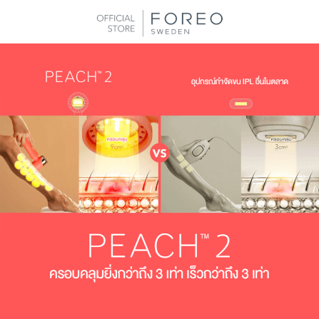 เครื่องกำจัดขน IPL FOREO PEACH2 Peach color_3